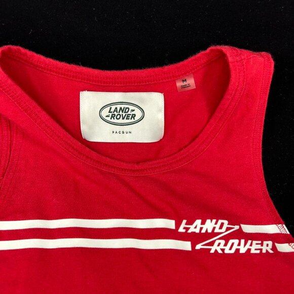 Pacsun Red Land Rover tank top Mini Tank Crop Tank Beach Wear Red Retro - Picture 2 of 4
